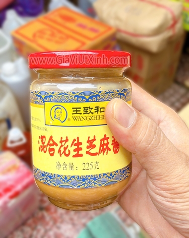 TƯƠNG MÈ ĐẬU PHỘNG HỖN HỢP WANGZHIHE 225G - TỶ LỆ 50-50