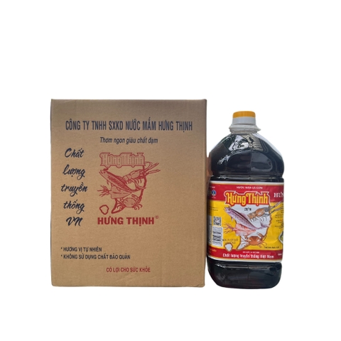 NƯỚC MẮM HƯNG THỊNH 5 LÍT 20 ĐỘ ĐẠM