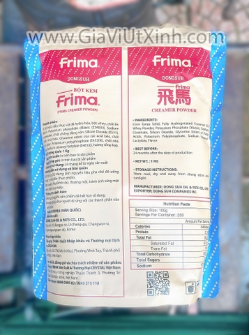 BỘT SỮA FRIMA DONGSUH HÀN QUỐC 1KG – BỘT KEM BÉO CHÍNH HÃNG