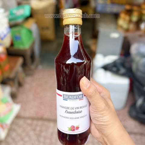 GIẤM RƯỢU VANG ĐỎ BEAUFOR 500ML - VỊ PHÚC BỒN TỬ - PHÁP