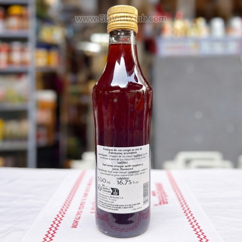 GIẤM RƯỢU VANG ĐỎ BEAUFOR 500ML - VỊ PHÚC BỒN TỬ - PHÁP