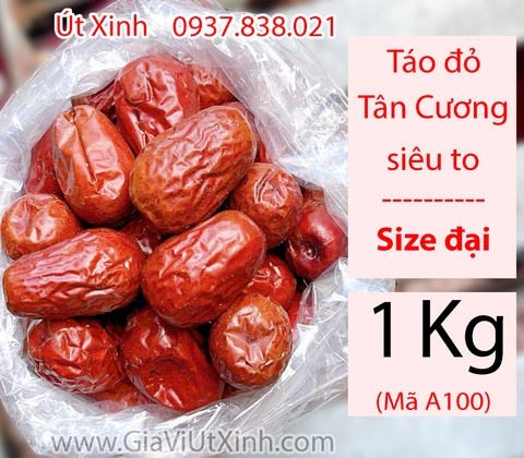 TÁO ĐỎ TÂN CƯƠNG SIÊU TO (SIZE ĐẠI) 500G – 1KG - THƯỢNG HẠNG - Mã A100