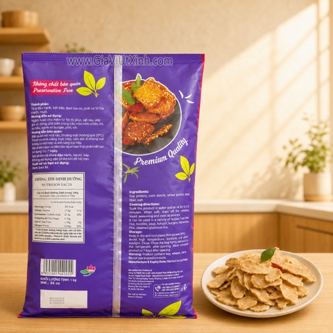 GÀ LÁT CHAY ÂU LẠC 1KG – ĐẠM THỰC VẬT, KHÔNG CHẤT BẢO QUẢN
