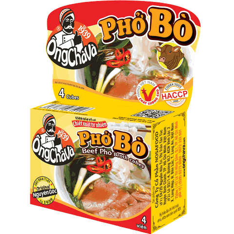 VIÊN GIA VỊ PHỞ BÒ ÔNG CHÀ VÀ 75G - LỐC 12 HỘP