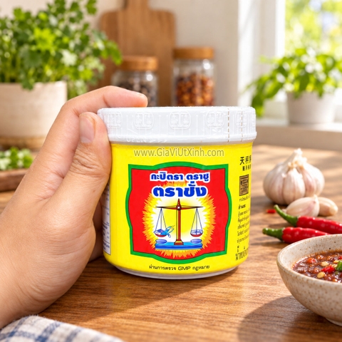MẮM RUỐC TÔM THÁI LAN TRA CHANG 400G - SHRIMP PASTE HIỆU CÁI CÂN