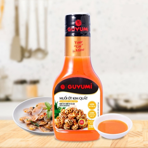 MUỐI ỚT KIM QUẤT GUYUMI 200G – SỐT CHẤM ĐỒ NƯỚNG, HẢI SẢN