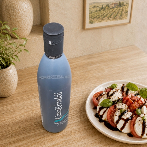 SỐT GIẤM BALSAMIC CÔ ĐẶC CASA RINALDI 500ML – MODENA IGP, Ý