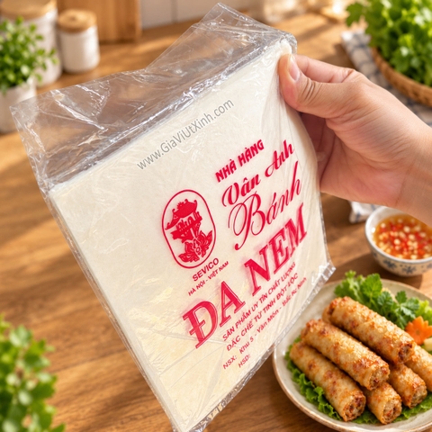 BÁNH ĐA NEM VUÔNG VÂN ANH - BÁNH TRÁNG CUỐN CHẢ GIÒ (30 LÁ/XẤP)