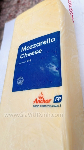 PHÔ MAI MOZZARELLA ANCHOR 5KG - NEW ZEALAND - NGUYÊN KHỐI