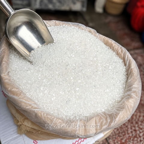 ĐƯỜNG TRẮNG KIM CƯƠNG HẠT TO – ĐƯỜNG CÁT TRẮNG- 12KG NGUYÊN CÂY