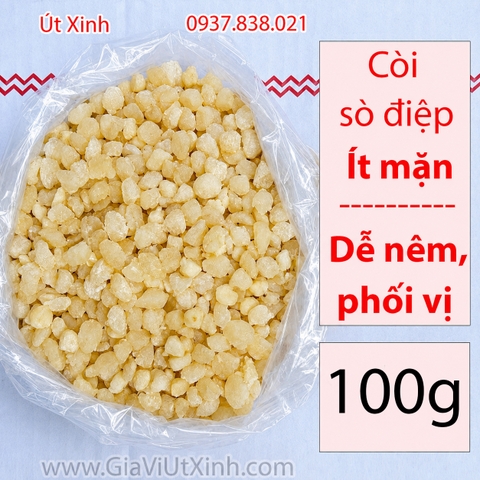 CỒI (CÒI) SÒ ĐIỆP ÍT MẶN - 100G-300G-500G – DỄ NÊM NẾM, PHỐI VỊ - MÃ A700