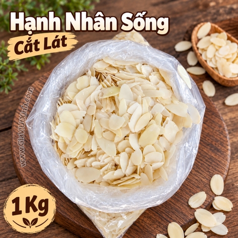 HẠNH NHÂN SỐNG CẮT LÁT 500G - 1KG – ALMOND SLICES
