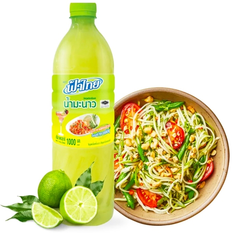 NƯỚC CỐT CHANH THÁI LAN HIỆU FAH THAI 1 LÍT - FAH THAI LIME JUICE 1L