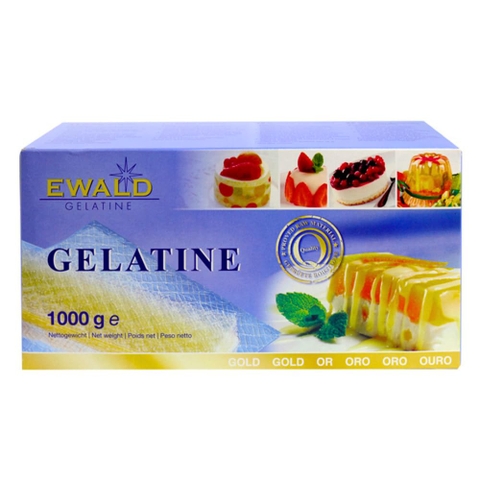 (COMBO 5 - 10 LÁ) GELATINE EWALD ĐỨC – LÁ GELATINE CAO CẤP LÀM BÁNH, MOUSSE, PUDDING