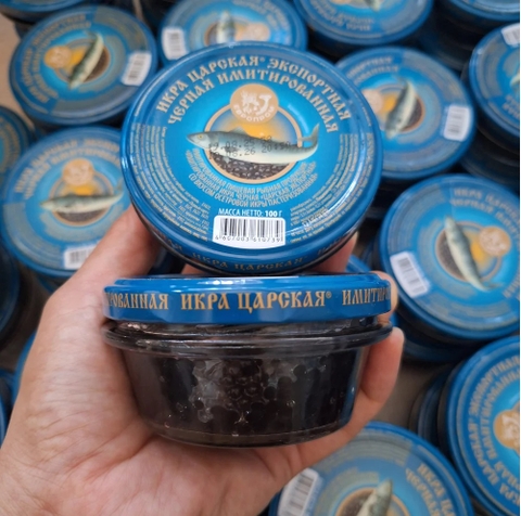 TRỨNG CÁ ĐEN NGA TSAR CAVIAR EBPONPOM 100G - CAVIAR NGA