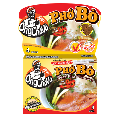 VIÊN GIA VỊ PHỞ BÒ ÔNG CHÀ VÀ 75G - LỐC 12 HỘP