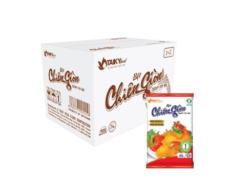 BỘT CHIÊN GIÒN ĐỎ TÀI KÝ 1KG – BỘT CHIÊN GÀ, CHIÊN HẢI SẢN GIÒN TAN