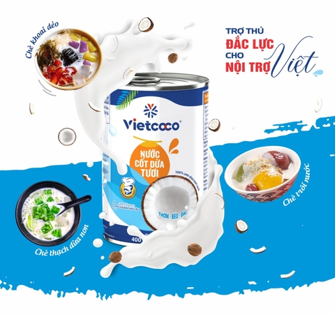 NƯỚC CỐT DỪA TƯƠI VIETCOCO 400ML