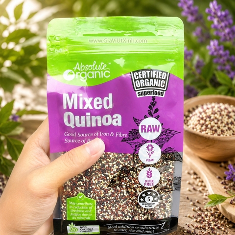 HẠT DIÊM MẠCH MIX 3 MÀU ÚC 400G - MIXED QUINOA ABSOLUTE ORGANIC