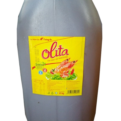 DẦU ĂN TƯỜNG AN OLITA CAN 30 LÍT – DẦU CAN 25KG