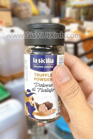 BỘT NẤM CỤC TRUFFLE LA SICILIA 50G - GIA VỊ RẮC MÌ Ý STEAK PIZZA