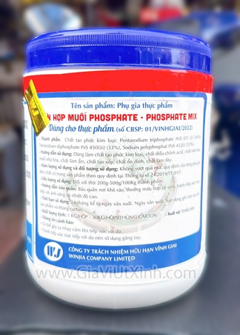 PHOSPHATE MIX BEST ODOUR 1KG - PHỤ GIA GIÒN DAI, GIỮ NƯỚC