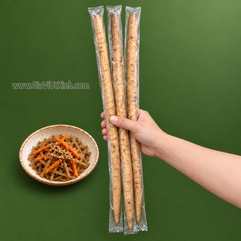 CỦ NGƯU BÀNG TƯƠI 1KG (NGUYÊN CÂY)