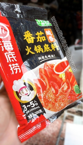 GIA VỊ LẨU CÀ CHUA HAIDILAO 200G - NỘI ĐỊA TRUNG