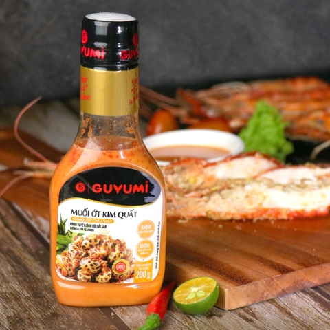 MUỐI ỚT KIM QUẤT GUYUMI 200G – SỐT CHẤM ĐỒ NƯỚNG, HẢI SẢN
