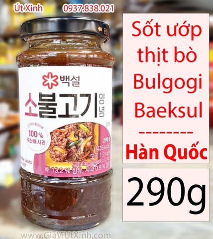 SỐT ƯỚP THỊT BÒ HÀN QUỐC 290G - BULGOGI FOR BEEF BAEKSUL