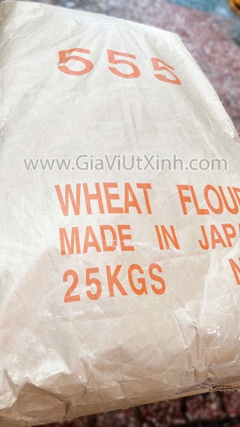 BỘT MÌ NHẬT 555 CAM 25KG – BỘT BÁNH MÌ, BÁNH BAO, MÌ SỢI