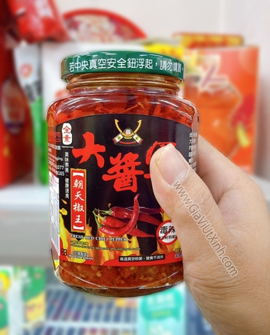 ỚT ĐỎ TƯƠI NGÂM NGUYÊN VỊ ĐẠI TƯỚNG QUÂN 360G - NHẬP KHẨU ĐÀI LOAN