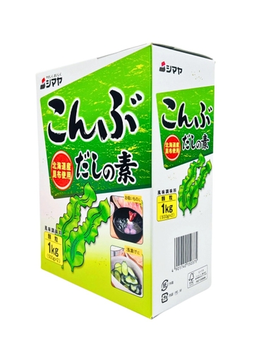 BỘT NÊM TẢO BẸ KOMBU DASHI NO MOTO SHIMAYA 1KG – BỘT NÊM DASHI NHẬT BẢN