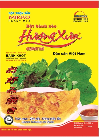 BỘT BÁNH XÈO MIKKO HƯƠNG XƯA 500G (TRỘN SẴN)
