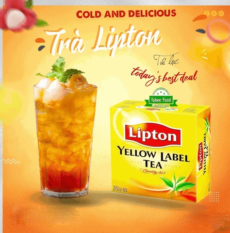 TRÀ LIPTON TÚI LỌC NHÃN VÀNG 200G (100 GÓI X 2G)