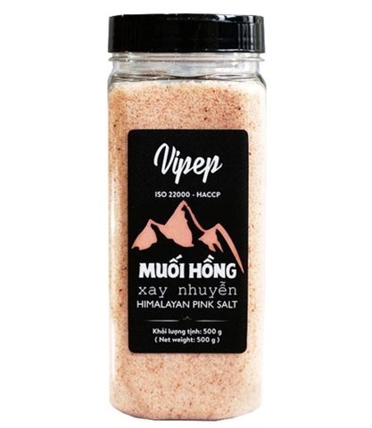 MUỐI HỒNG VIPEP XAY NHUYỄN 500G - HIMALAYAN PINK SALT
