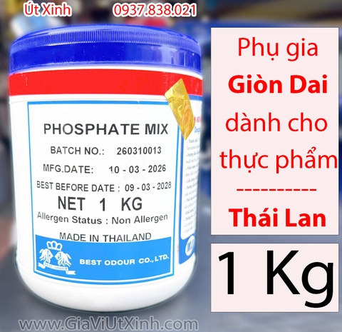 PHOSPHATE MIX BEST ODOUR 1KG - PHỤ GIA GIÒN DAI, GIỮ NƯỚC