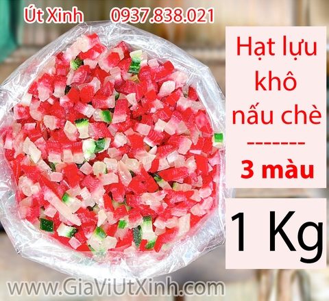 HẠT LỰU KHÔ TAM SẮC 1KG – NGUYÊN LIỆU NẤU CHÈ 3 MÀU