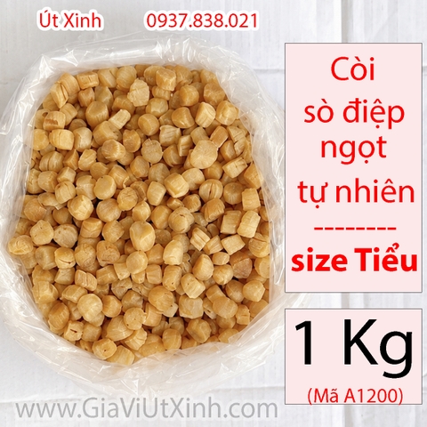 CỒI (CÒI) SÒ ĐIỆP NHẬT KHÔ SIZE TIỂU 1KG – NGỌT TỰ NHIÊN – MÃ A1200