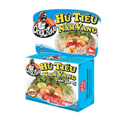 VIÊN GIA VỊ HỦ TIẾU NAM VANG ÔNG CHÀ VÀ 75G - LỐC 12 HỘP