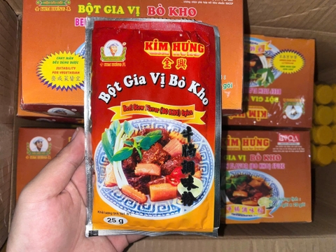 BỘT GIA VỊ BÒ KHO KIM HƯNG 25G