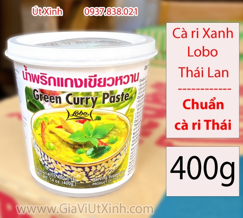 CÀ RI XANH LOBO THÁI LAN 400G - SỐT CÀ RI XANH NẤU MÓN THÁI