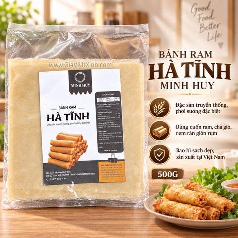 BÁNH RAM HÀ TĨNH MINH HUY - BÁNH ĐA NEM CUỐN CHẢ GIÒ, NEM RÁN