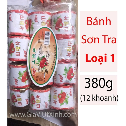 BÁNH SƠN TRA LOẠI 1 380G 5 KHOANH - SƠN TRÀ - SHAN ZHA PLAN