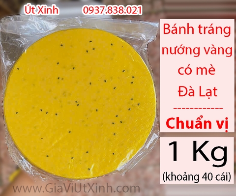 BÁNH TRÁNG NƯỚNG VÀNG CÓ MÈ ĐÀ LẠT 1KG – KHOẢNG 40 CÁI