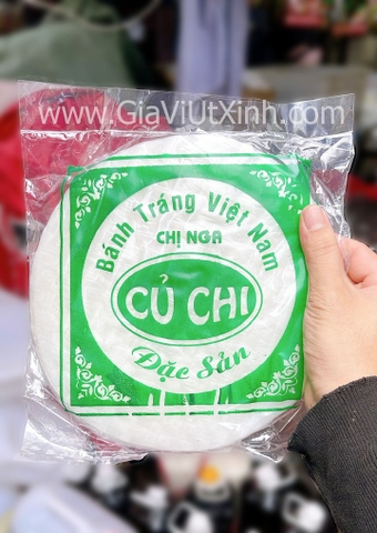 BÁNH TRÁNG TRÒN CỦ CHI SIZE ĐẠI 22CM - CU CHI RICE PAPER