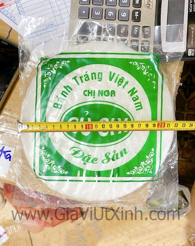 BÁNH TRÁNG TRÒN CỦ CHI SIZE ĐẠI 22CM - CU CHI RICE PAPER