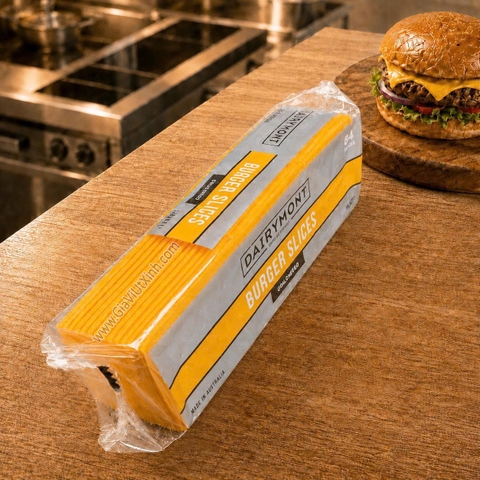 PHÔ MAI LÁT BURGER DAIRYMONT 1KG – 84 LÁT, XUẤT XỨ ÚC