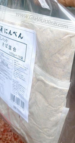 BỘT CÁ DASHI SABA 10 PACKS MIX 1KG - (10 GÓI x100G) - NINBEN