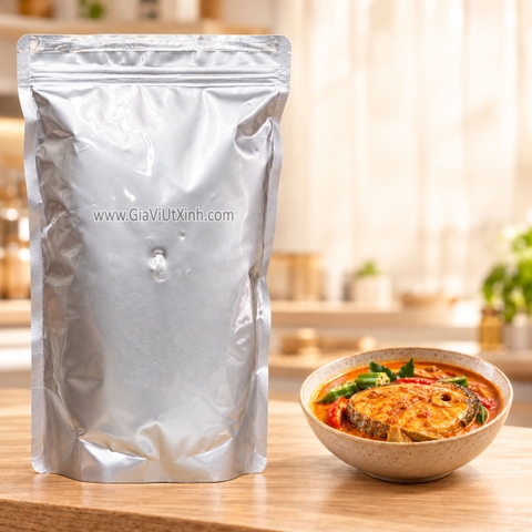 BỘT CÀ RI CÁ WANG-FU 1KG – FISH CURRY POWDER MALAYSIA - SERBUK KARI IKAN DAGING